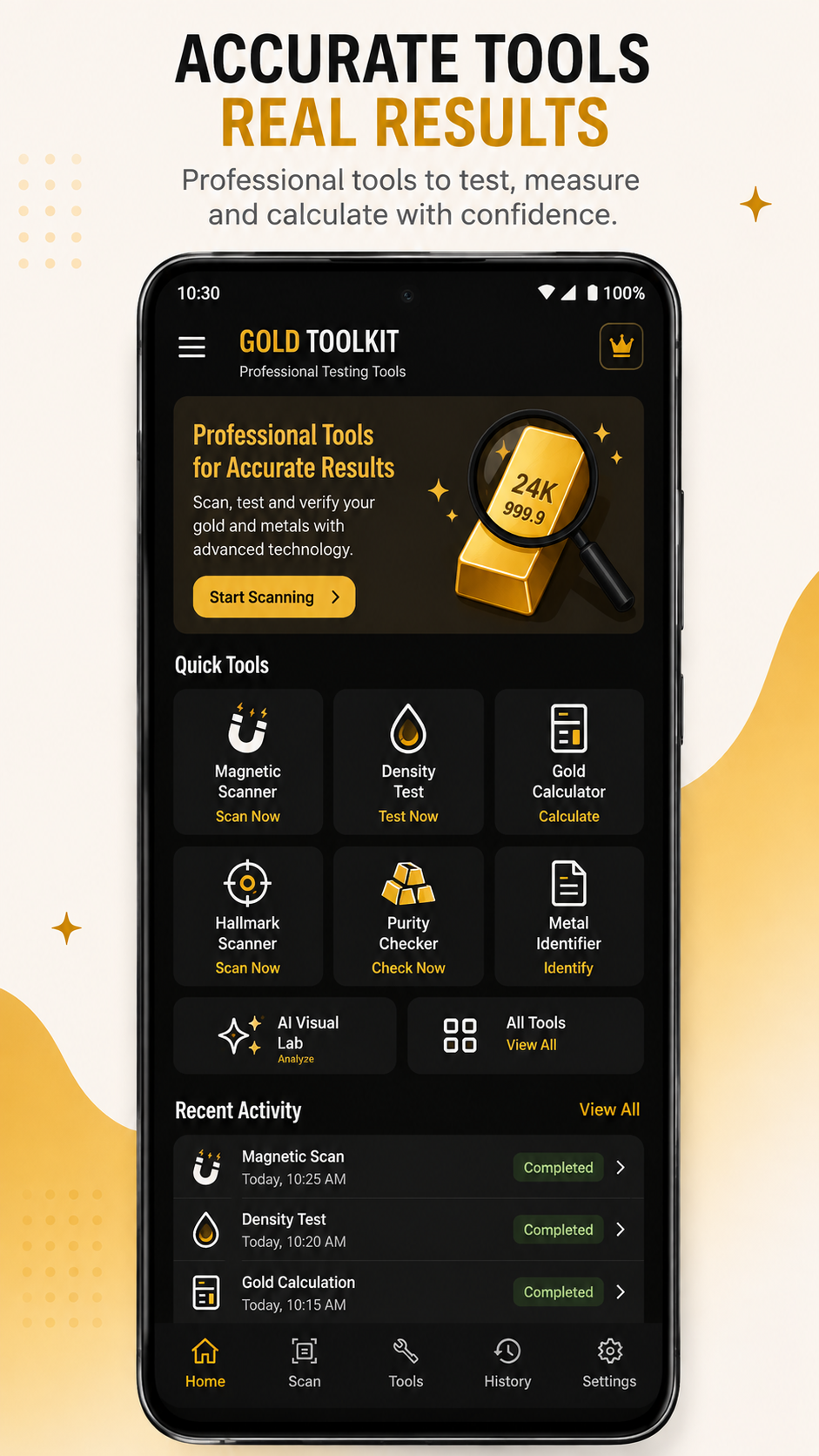 Gold Toolkit app preview